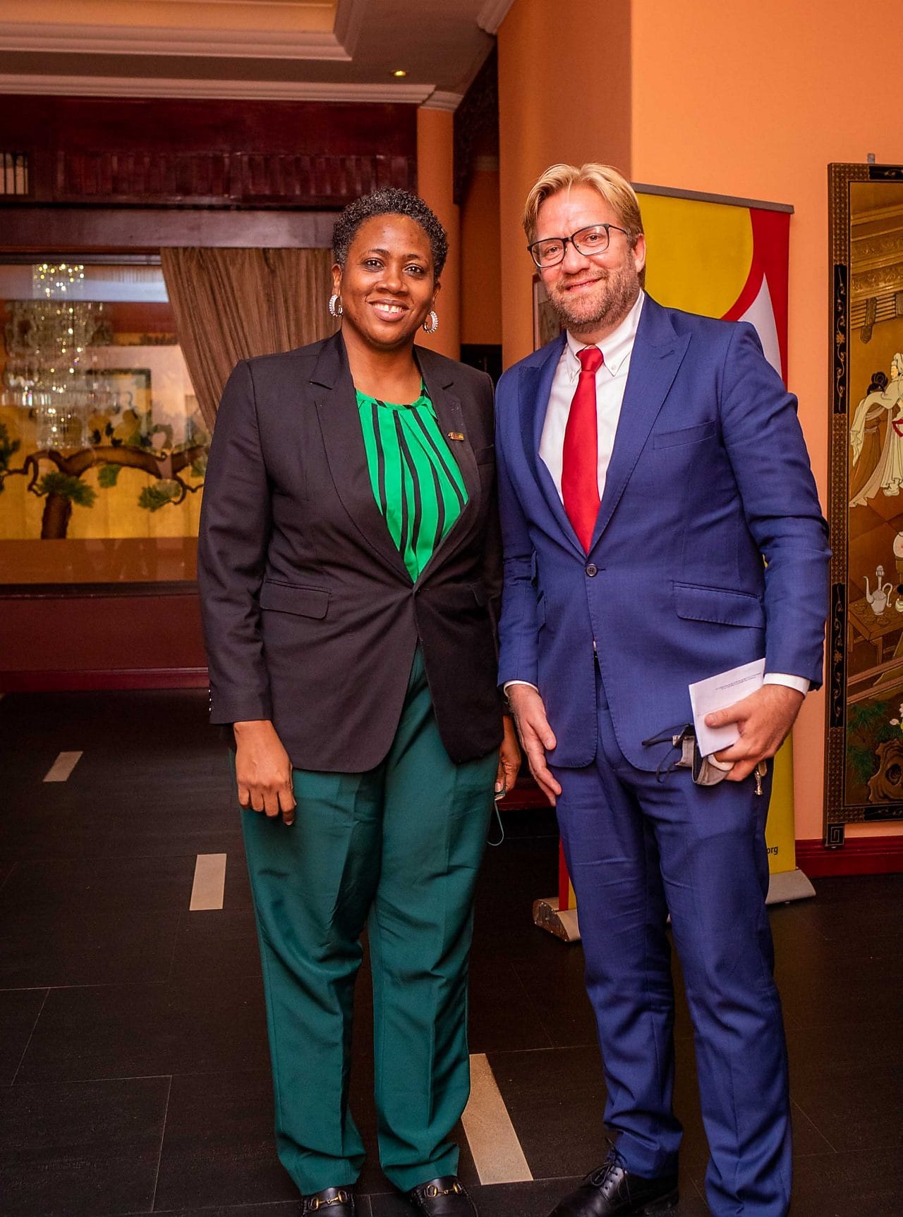 WIMBIZ Executive Director Hansatu and All On CEO Dr. Wiebe