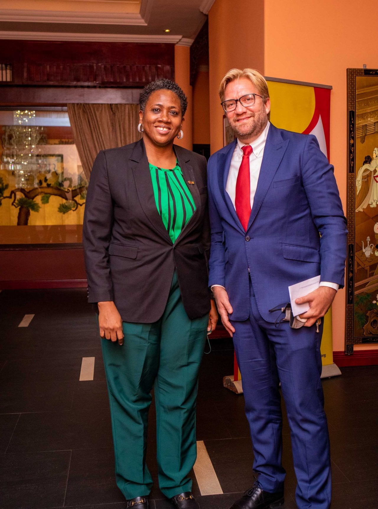 WIMBIZ Executive Director Hansatu and All On CEO Dr. Wiebe