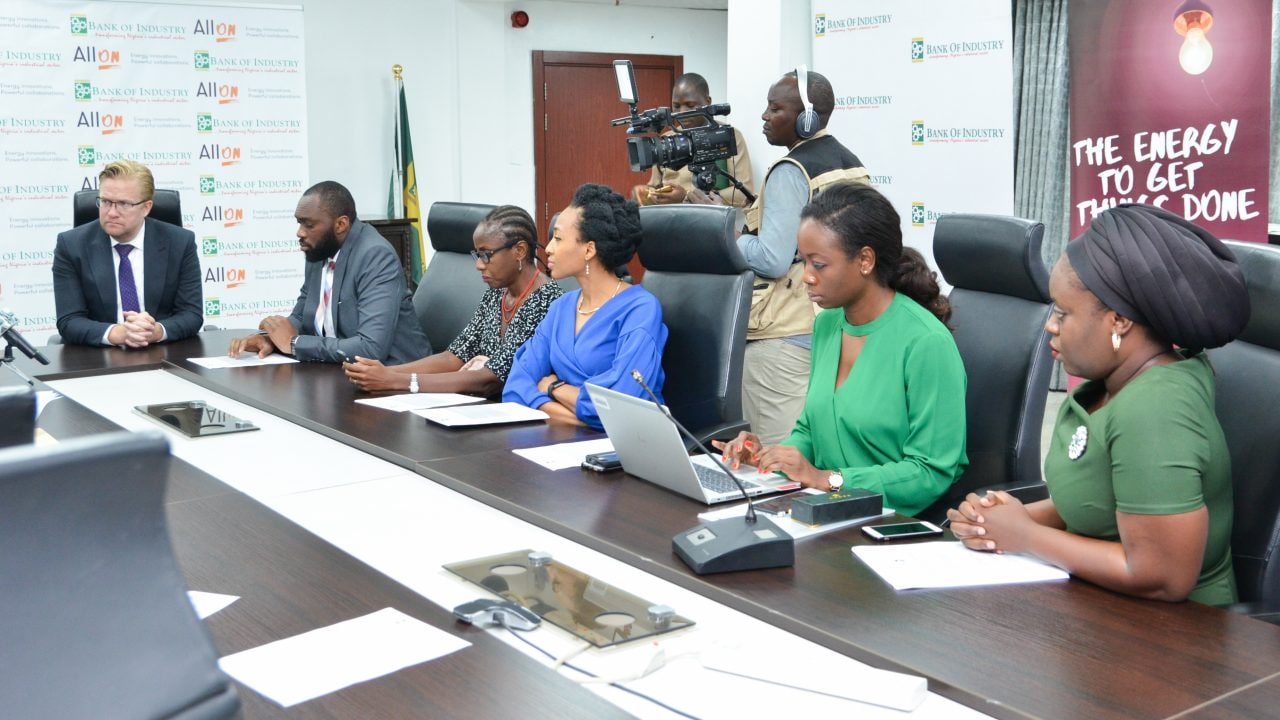 Dr Wiebe Boer CEO All On Osayuki Eguasa Ujunwa Ojemeni Jadesola Rawa Aishat Alimi of All In Team