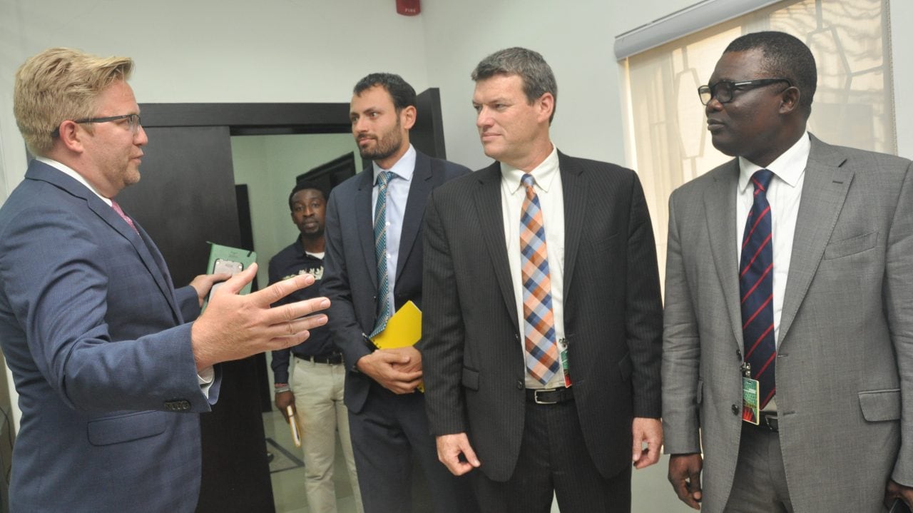 Wiebe with Lumos representatives