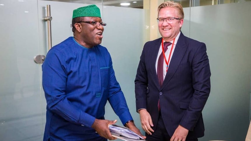 dr wiebe and governor kayode fayemi of ekiti state