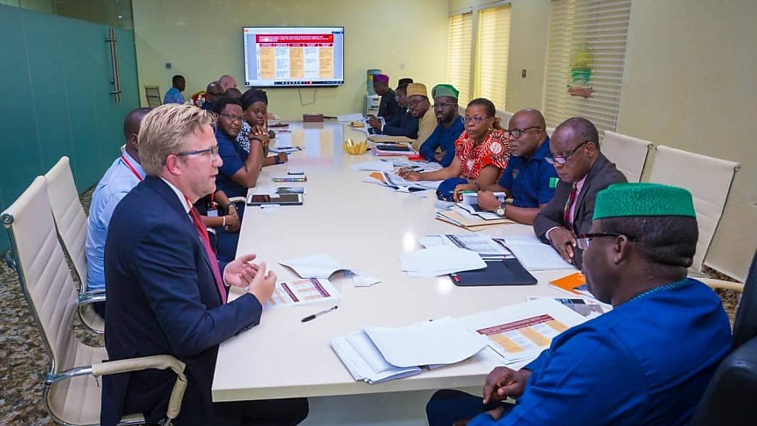 dr wiebe ceo all on consortium of renewable energy companies meeting with ekiti state governor explore partnership opportunities on off grid energy