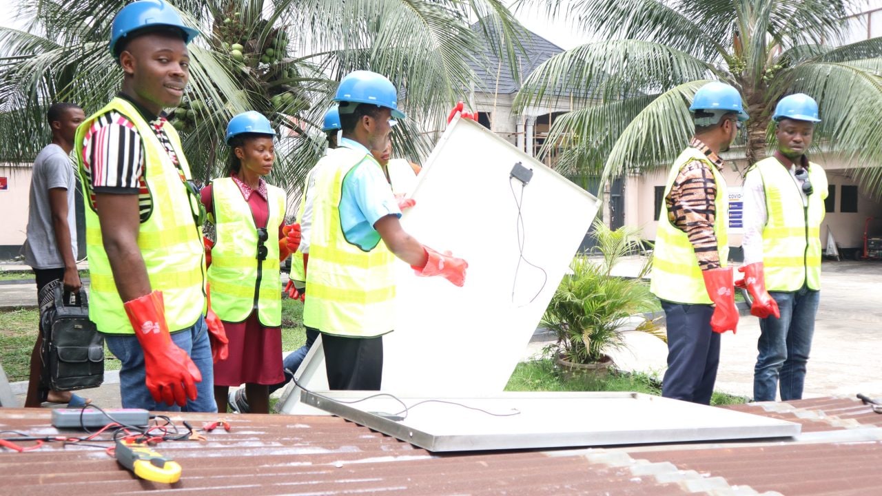 Trainees during their outdoor practical session 2