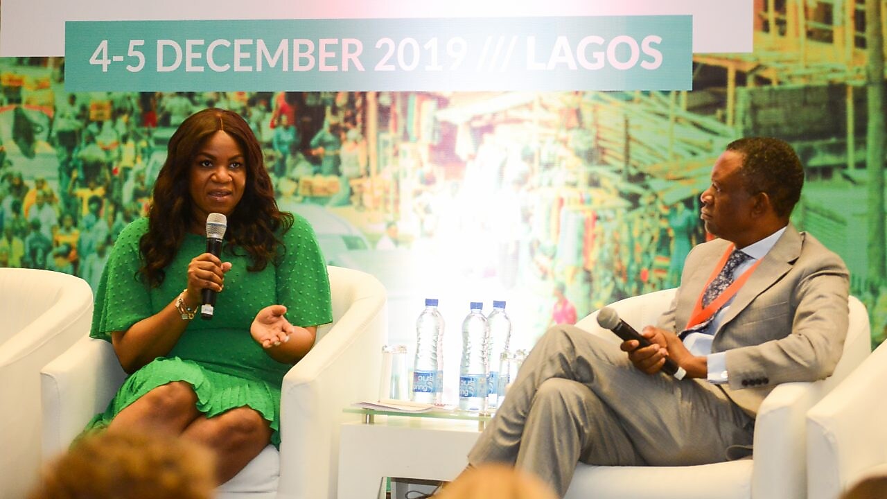 Damilola Ogunbiyi MD, REA and Frank Aigbogun, Publisher Businessday