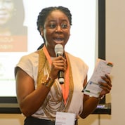Jadesola Rawa hosting the Solar Future Conference Day 1