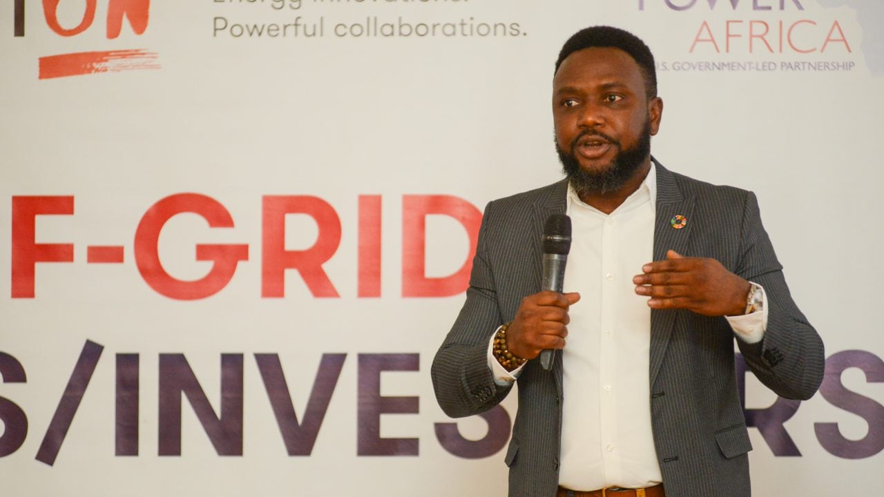 Babatomiwa Adesida giving an update on behalf of Sahara Energy