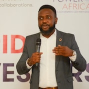 Babatomiwa Adesida giving an update on behalf of Sahara Energy