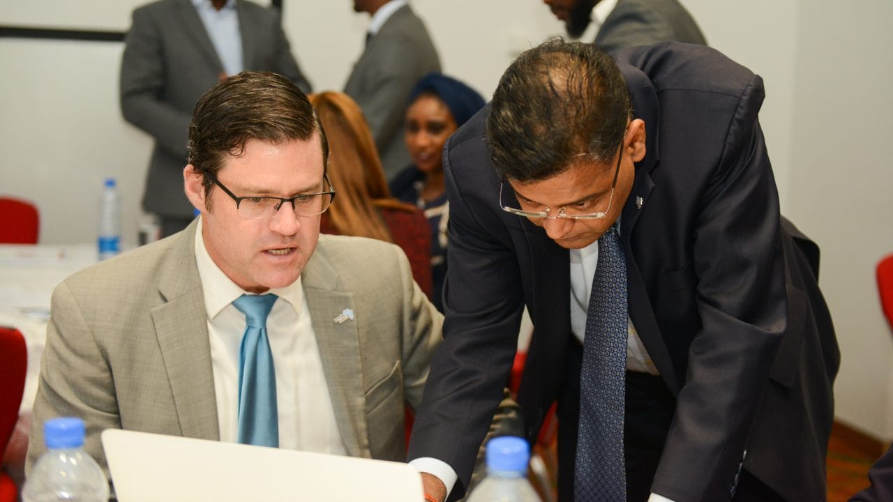 David Rogers and M.K Balaji at the event