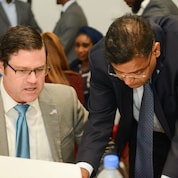 David Rogers and M.K Balaji at the event