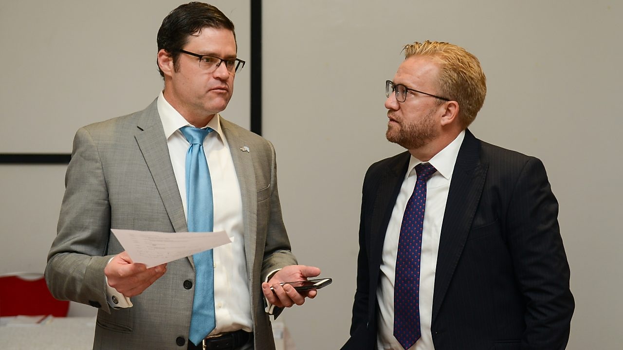 L R David Rogers, Wiebe Boer