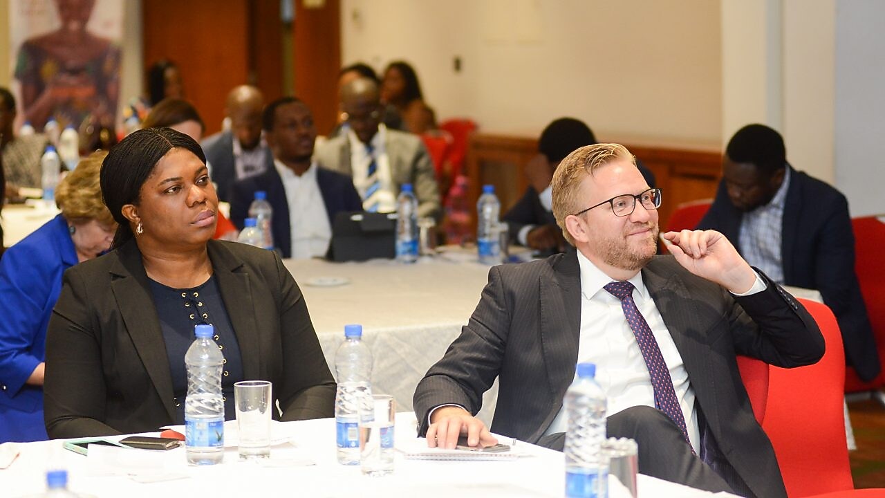 Wiebe Boer and Narlene Egu during the event