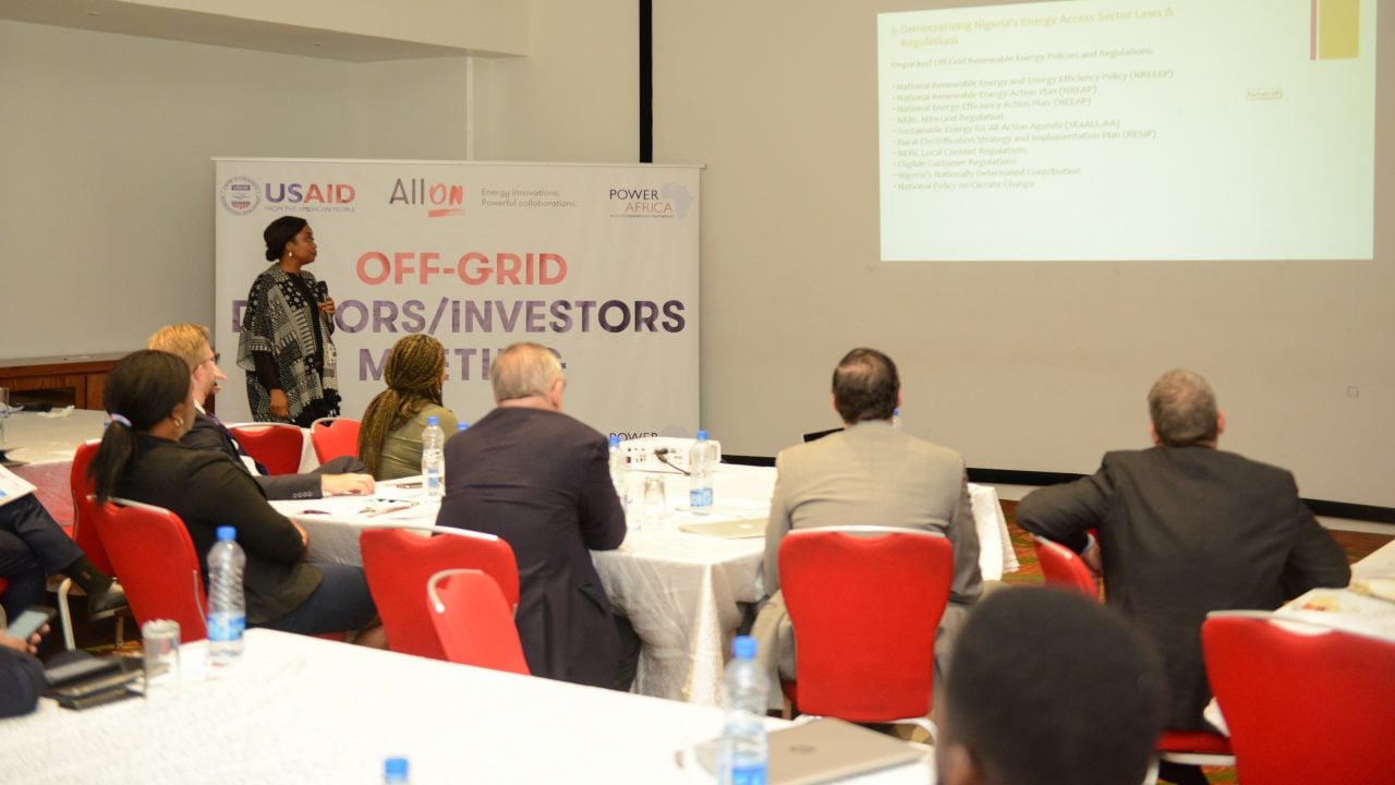 Ify Malo giving her presentation at the event