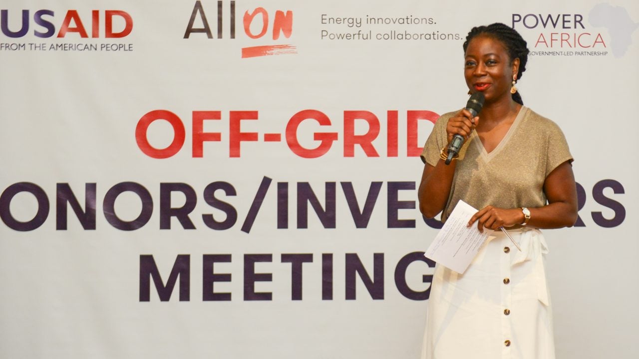 Jadesola Rawa hosting the event