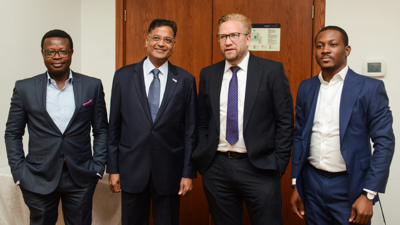 L R James Makinde, M.K Balaji, Wiebe Boer, Kolafunmi Gbemisola