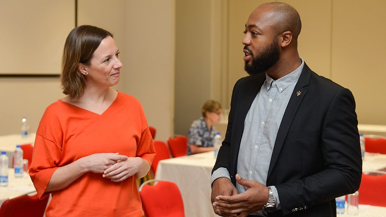 L R Maaike Friedeman, Uche Honnah