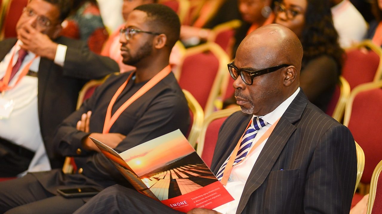 Guests network at the event.