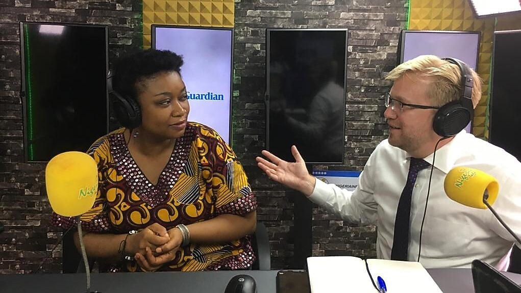 Ify Malo Campaign Manager, Power4All (L) and Wiebe Boer CEO of All On (R)