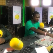 Bankole Oloruntoba (R) , Mr Dipo and Wiebe Boer (L)