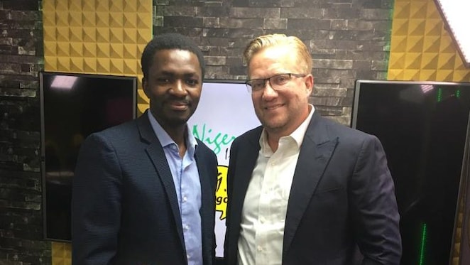 Femi Adeyemo CEO Arnergy (L) and Wiebe Boer CEO All On (R)
