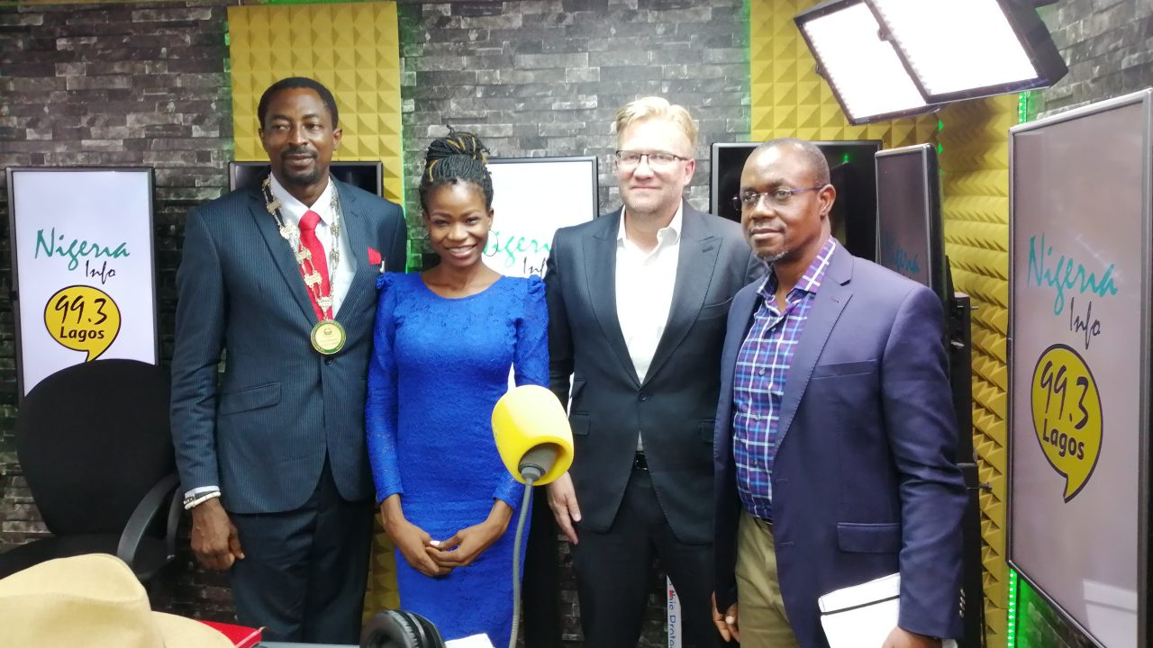 Engr. John Funso-Adebayo Zainab of CoolFm, Wiebe Boer and Engr. Olafemi Olaniyan